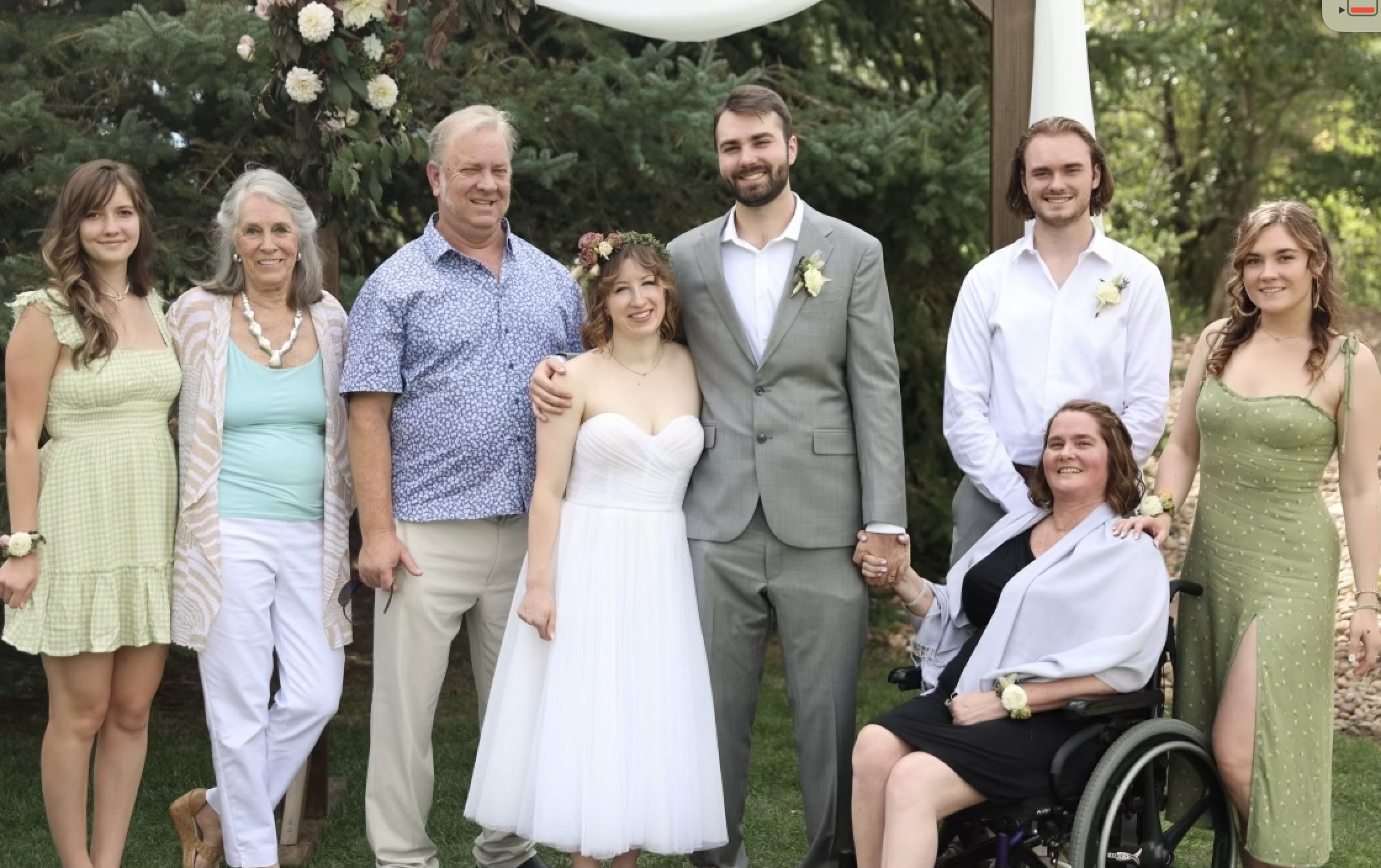 Me and my family at my brother's wedding